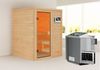 Karibu Sauna Sandra + 9kW BIO-Kombiofen mit ext. Steuerung Easy Bild 1