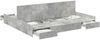 vidaXL Aufbewahrungsbettgestell Beton Grau 200 x 200 cm Holzwerkstoff 3335264 Bild 2