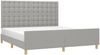Doppelbett mit Kopfteil Stoff Hellgrau 160x200 cm Bild 3