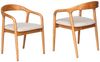 alesvelt Esszimmerstuhl mit Armlehne mit gepolsterte Sitzfläche in Dunkelbraun (Set), 2er Set, 4er Set, 6er Set Bild 2