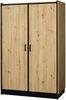 Karia 2-türig Kleiderschrank Drehtürenschrank Wäscheschrank Schrank Eiche Bild 3