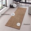 Kurzflor Teppich Pure Uni Braun - 80x300x1,3cm Bild 3
