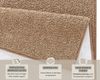 Kurzflor Teppich Pure Uni Braun - 80x300x1,3cm Bild 4