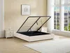 Vente-unique - NULOX Lattenrost und Bettrahmen Stoff Beige - B 152 cm x H 30 cm x L 204 cm Bild 2