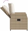 vidaXL 7-tlg. Garten-Essgruppe mit Kissen Beige Poly Rattan 3262791 Bild 5