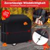TUWENA Grill-Schutzhülle Grillabdeckung Wetterfest, Gasgrill Abdeckhaube, Reißfest Schutzhülle, Wasserdicht, Winddicht, UV-Beständiges, Reißfest, Lichtecht,Staubdicht Bild 3