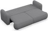 Selsey 'Tvoya' 3-Sitzer Schlafsofa mit Chenille-Bezug, Grau Bild 4