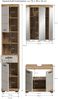Badkombination B/H/T: 112x191x34 cm in Evoak Oak Nachbildung Bild 4
