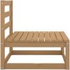 vidaXL Garten-Mittelsofa mit Creme Kissen Massivholz Kiefer 805723 Bild 4