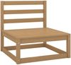 vidaXL Garten-Mittelsofa mit Creme Kissen Massivholz Kiefer 805723 Bild 2