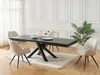 Vente-unique - CATONAV Esstisch Holz, Platte Schwarz - B 90 cm x H 75 cm x L 200 cm160 cm240 cm Bild 4