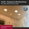 Paulmann No. 92394 LED Einbaupanel Veluna VariFit IP44 125x125 mm 3.000K Satin Bild 3