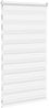 vidaXL Doppelrollo Weiß 80x100 cm Stoffbreite 75,9 cm Polyester 4014725 Bild 4