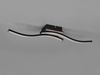 LED Deckenleuchte ROUTE flach Schwarz 2 flammig Warmweiß, Breite 56cm Bild 4
