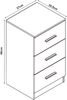 Nachttisch Aurdal 2er Set 66x37x34,5 cm Schwarz, hochglänzend [en. casa] Bild 3