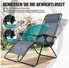 Huracan Gartenliege Sonnenliege Klappbar, Gartenliege Wetterfest, bis 120 KG, 1 St, Liegestuhl Garten mit Nackenkissen Getränkehalter Seitentasche, klappbar,ergonomisch geformt,platzsparend zerlegbar Bild 4