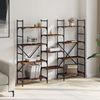 vidaXL Bücherregal Räuchereiche 160x28,5x136,5 cm Holzwerkstoff 838875 Bild 3
