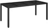 vidaXL 9-tlg. Garten-Essgruppe mit Kissen Schwarz Poly Rattan 3212455 Bild 4