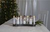 EGLO Lichterbogen Weihnachten mit 4 Glühbirnen, Fensterleuchter mit beleuchteten Weihnachtsfiguren aus Holz, Engel Schwibbogen mit Kabel, E10, warmweiß Bild 2