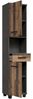 Seitenschrank >Veris< 2 Türen, 1 Schublade, 1 Fach, Old-Wood Vintage Dekor / Betonoptik - 40,2x186,8x34,8cm B/H/T Bild 4