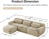 Modulares Ecksofa aus Plüsch ohne Montage, beige Bild 4
