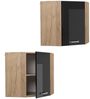 Eckhängeschrank R-Line Schwarz Hochglanz 57 cm Vicco Bild 5