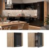 Eckhängeschrank R-Line Schwarz Hochglanz 57 cm Vicco Bild 2