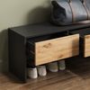 Garderobe Selena Anthrazit/Artisan 90 x 40 cm 4 Teile Vicco Bild 5