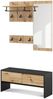 Garderobe Selena Anthrazit/Artisan 90 x 40 cm 4 Teile Vicco Bild 1