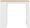 vidaXL Bartisch mit Regal Weiß 110 x 50 x 103 cm [280215] Bild 2