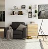 Home Collective Kommode 60 cm breit Holz Highboard Sideboard für Flur Schlafzimmer Wohnzimmer (Kommode Schlafzimmer Kommode mit Schubladen Holz Schrank), Kinderzimmer Organizer, 77 cm hoch mit 3 Schubladen weiß-sonoma Bild 3