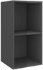 vidaXL TV-Wandschrank Hochglanz-Grau 37x37x72 cm Holzwerkstoff 805479 Bild 2