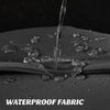 Schmaler Duschvorhang Dunkelgrau 150x200 Textil Wasserabweisend & Waschbar Bild 2