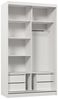 Beautysofa Schwebetürenschrank Marika (Garderobenschrank mit Spiegel für Schlafzimmer, Kleiderstange, Einlegeböden) 120 / 150 / 160 / 180 / 200 / 240 cm Bild 2
