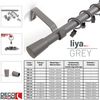 Deco-Raum® Gardinenstange Liya 19mm | Länge: 140cm | Material: Metall | Farbe: Grau Bild 4
