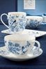 EasyLife Tasse Paradise Garden, Porzellan, Handwäsche empfohlen, Mehrfarbig, Blumen und Vogel, H: 10cm Bild 3