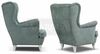 Ohrensessel Sessel Fernseh Design Polster Sofa Couch Chesterfield Textil Bild 4