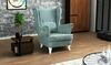 Ohrensessel Sessel Fernseh Design Polster Sofa Couch Chesterfield Textil Bild 3
