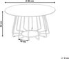 Beliani Couchtisch Weiß Marmor Effekt Schwarz ø 80 cm BERNIE Bild 2