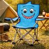 Koopman Faltstuhl Kinderstuhl Gartenstuhl Campingstuhl 60 x 57 x 32 cm Polyester (1 St), Hai, Tiermotiv, inkl. Tragetasche, für Kinder, max. 50kg Bild 1