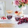BlingBin Getränkeuntersetzer 10 Stück Weinglas-Untersetzer aus Bambus, Charcuterie Brett Topper, Zubehör für Weinglas, 10er Set, 10-tlg, für Vorspeisenteller und Desserts Getränke, Familienessen & Party Bild 3