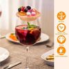 BlingBin Getränkeuntersetzer 10 Stück Weinglas-Untersetzer aus Bambus, Charcuterie Brett Topper, Zubehör für Weinglas, 10er Set, 10-tlg, für Vorspeisenteller und Desserts Getränke, Familienessen & Party Bild 2