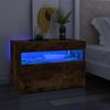vidaXL TV-Schrank mit LED-Leuchten Räuchereiche 60x35x40 cm 815678 Bild 3