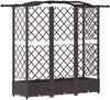 vidaXL Hochbeet mit Rankgitter und Dach Braun 163 x 40 x 123 cm PP 42032510 Bild 5