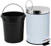 MSV Kosmetikeimer "Mosaik"" Mülleimer Treteimer Abfalleimer - 3 Liter – mit herausnehmbaren Inneneimer Bild 4