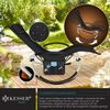 KESSER® Relaxliege Liegestuhl | Gartenliege | Gartenstuhl | Klappstuhl faltbar | Schwungliege | Schaukelsessel | ergonomische Relaxsessel | wetterfest | 180 kg Belastung | 174 x 78 x 89 cm Schwarz - mit Set Bild 4