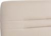 Sitzbank HWC-H70, Esszimmerbank Bank Polsterbank, Rückenlehne Stoff/Textil Edelstahl gebürstet ~ creme-beige 180cm Bild 4