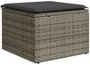 vidaXL 6-tlg. Garten-Sofagarnitur mit Kissen Grau Poly Rattan 3226767 Bild 5