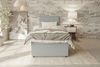 99rooms Kira Mini Boxspringbett Cordstoff POSO Hellgrau 120x200 cm Bild 2