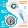 KESSER® Aufblasbarer Pool Familienpool für Kinder und Erwachsene Gartenschwimmbad Familienschwimmbad Sommer Planschbecken Füllmenge Kinderfreundlich Entwässerungslöcher Anthrazit, 2.4 Meter Bild 5